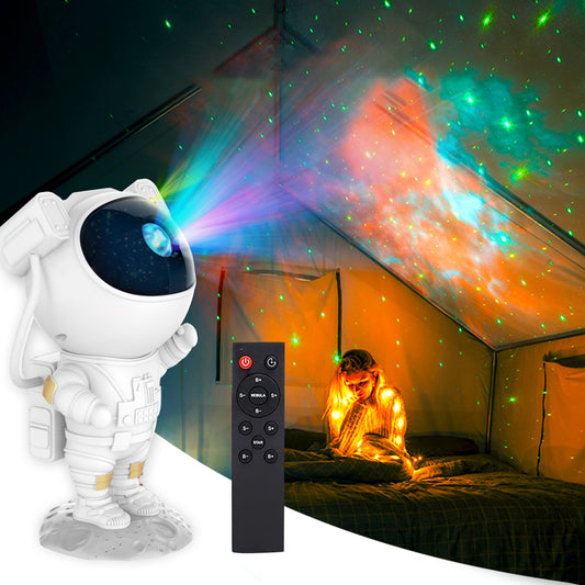 Astronaut Sternen Projektor - Lampe mit Timer & Fernbedienung - Perfekt Geschenk für Kinder und Erwachsene - Sternenlicht für Schlafzimmer und Decke