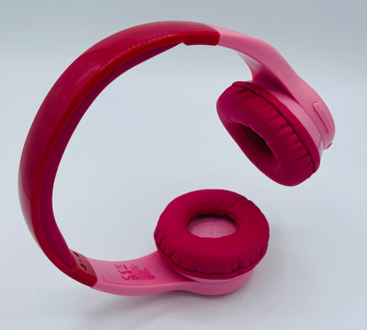 Motorola Sound Moto JR300 - Bluetooth Kinderkopfhörer - mit Lautstärkebegrenzung und Audio-Splitter - Blau und Pink