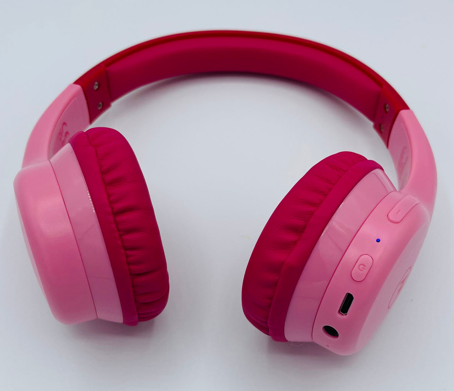 Motorola Sound Moto JR300 - Bluetooth Kinderkopfhörer - mit Lautstärkebegrenzung und Audio-Splitter - Blau und Pink